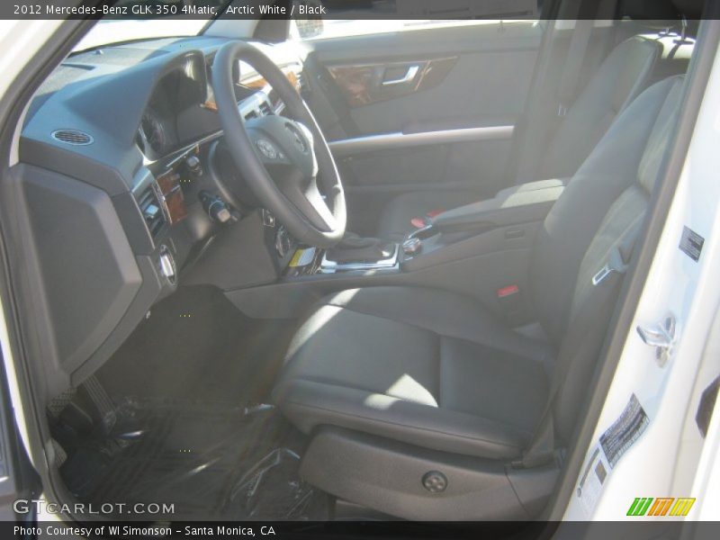 Arctic White / Black 2012 Mercedes-Benz GLK 350 4Matic