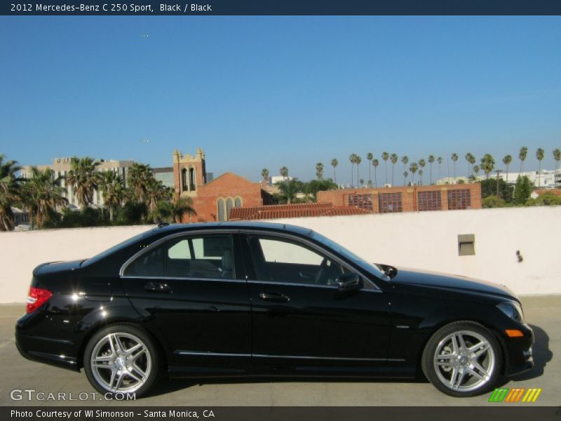 Black / Black 2012 Mercedes-Benz C 250 Sport