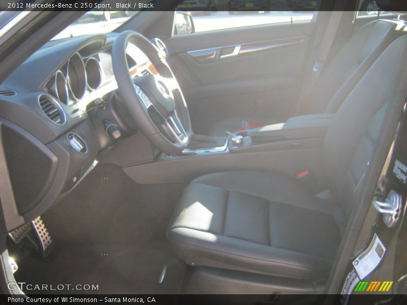 Black / Black 2012 Mercedes-Benz C 250 Sport