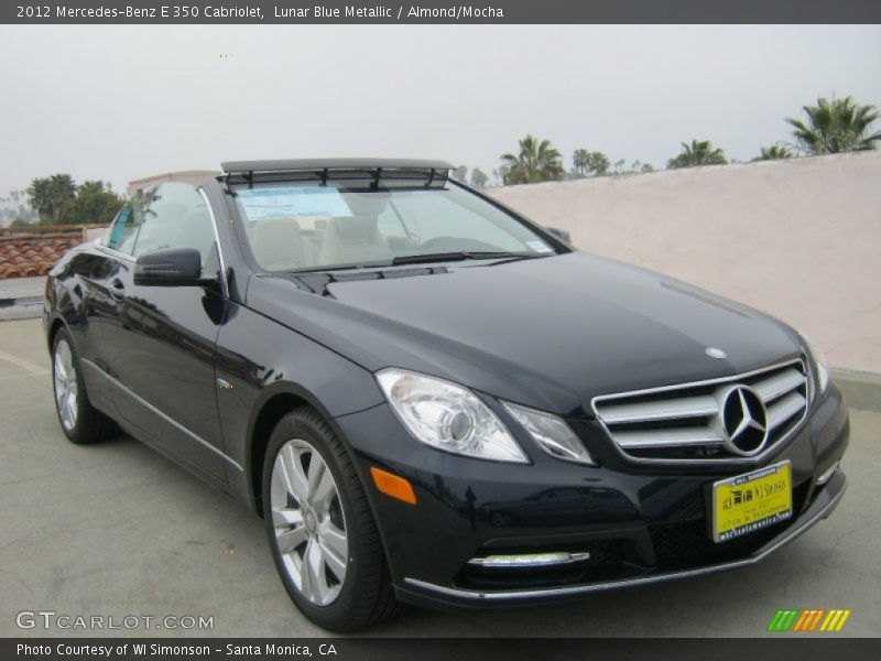 Lunar Blue Metallic / Almond/Mocha 2012 Mercedes-Benz E 350 Cabriolet