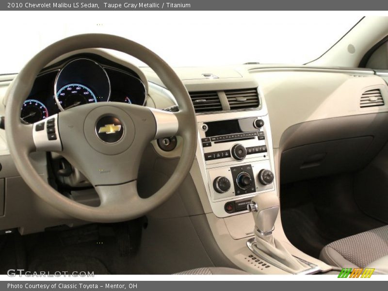 Taupe Gray Metallic / Titanium 2010 Chevrolet Malibu LS Sedan