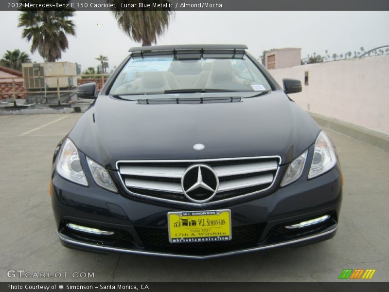 Lunar Blue Metallic / Almond/Mocha 2012 Mercedes-Benz E 350 Cabriolet