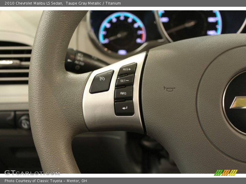 Taupe Gray Metallic / Titanium 2010 Chevrolet Malibu LS Sedan