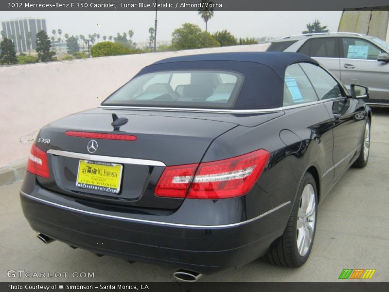 Lunar Blue Metallic / Almond/Mocha 2012 Mercedes-Benz E 350 Cabriolet
