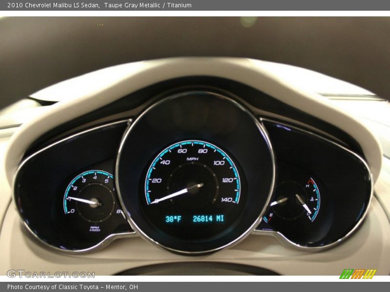 Taupe Gray Metallic / Titanium 2010 Chevrolet Malibu LS Sedan
