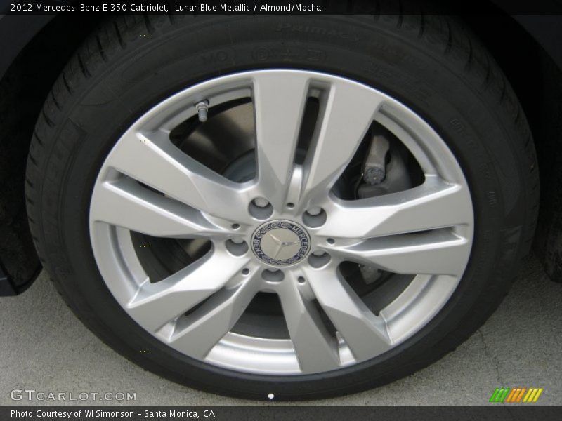 Lunar Blue Metallic / Almond/Mocha 2012 Mercedes-Benz E 350 Cabriolet