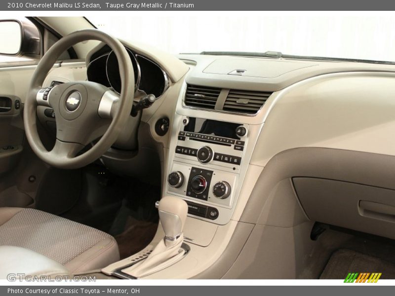 Taupe Gray Metallic / Titanium 2010 Chevrolet Malibu LS Sedan