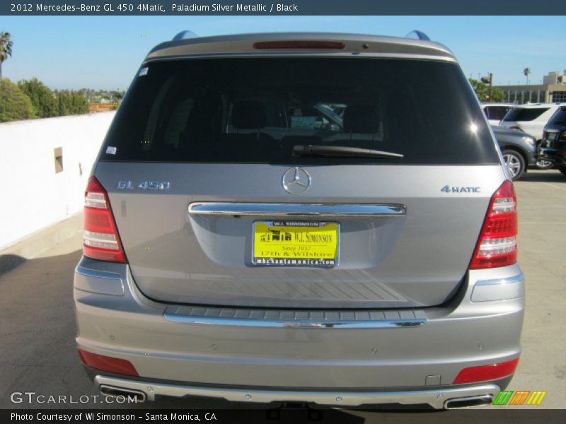 Paladium Silver Metallic / Black 2012 Mercedes-Benz GL 450 4Matic