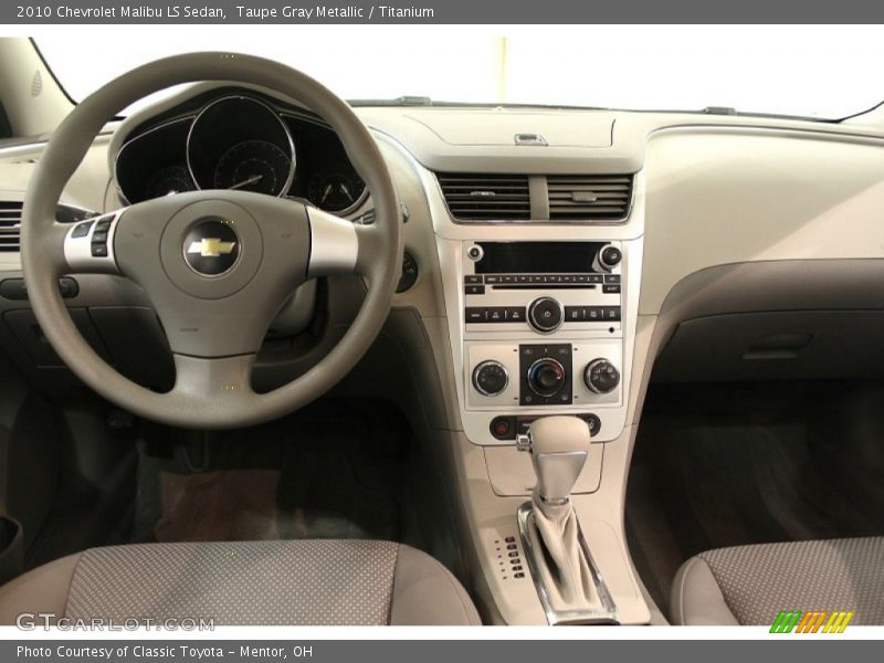 Taupe Gray Metallic / Titanium 2010 Chevrolet Malibu LS Sedan