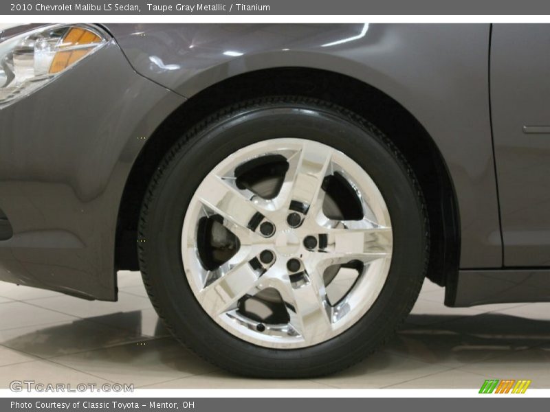 Taupe Gray Metallic / Titanium 2010 Chevrolet Malibu LS Sedan