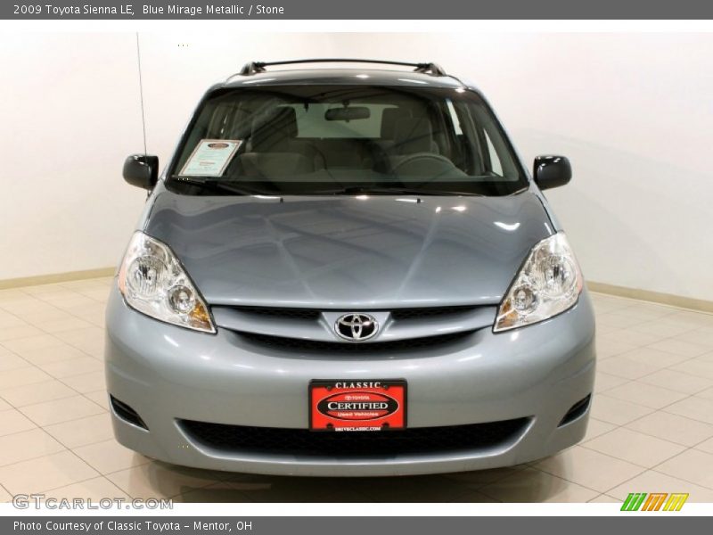 Blue Mirage Metallic / Stone 2009 Toyota Sienna LE