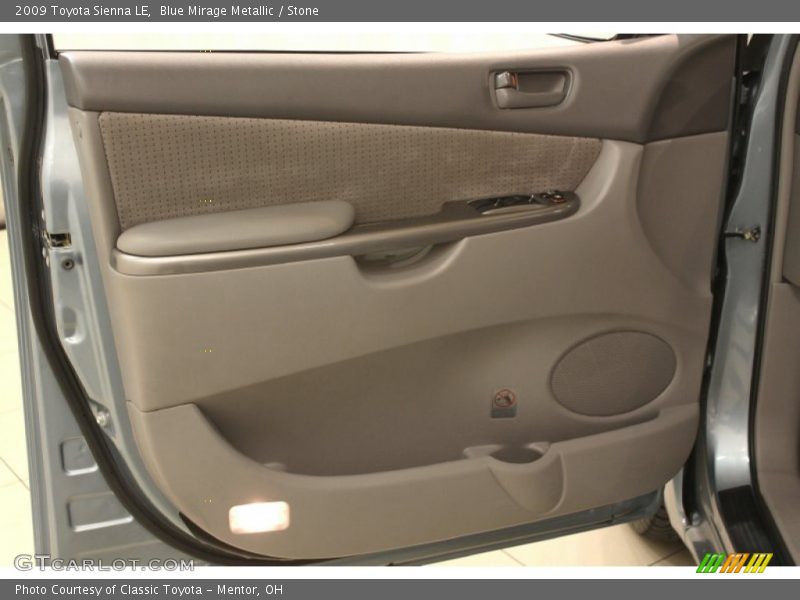 Blue Mirage Metallic / Stone 2009 Toyota Sienna LE