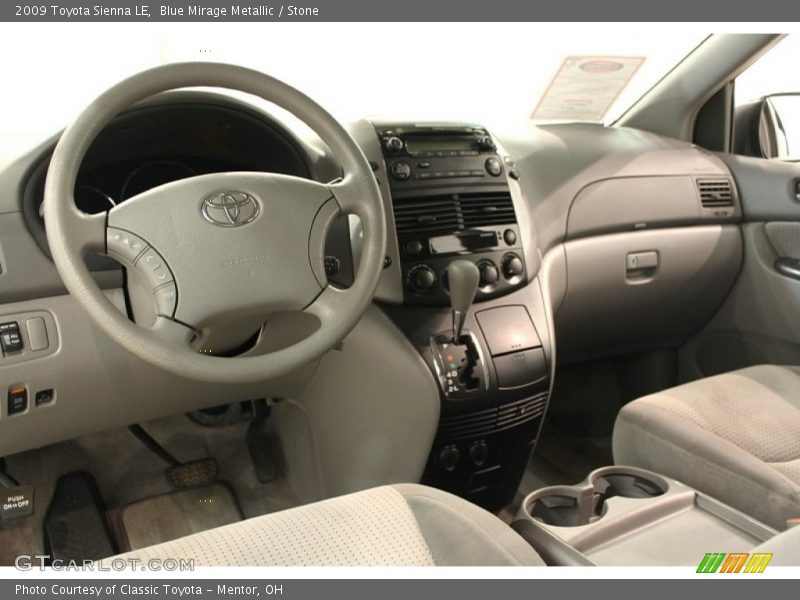 Blue Mirage Metallic / Stone 2009 Toyota Sienna LE