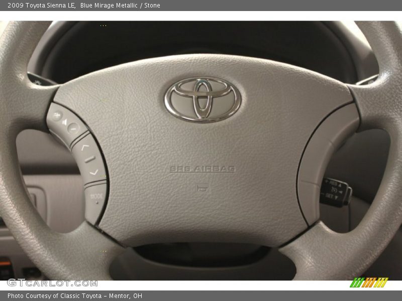Blue Mirage Metallic / Stone 2009 Toyota Sienna LE