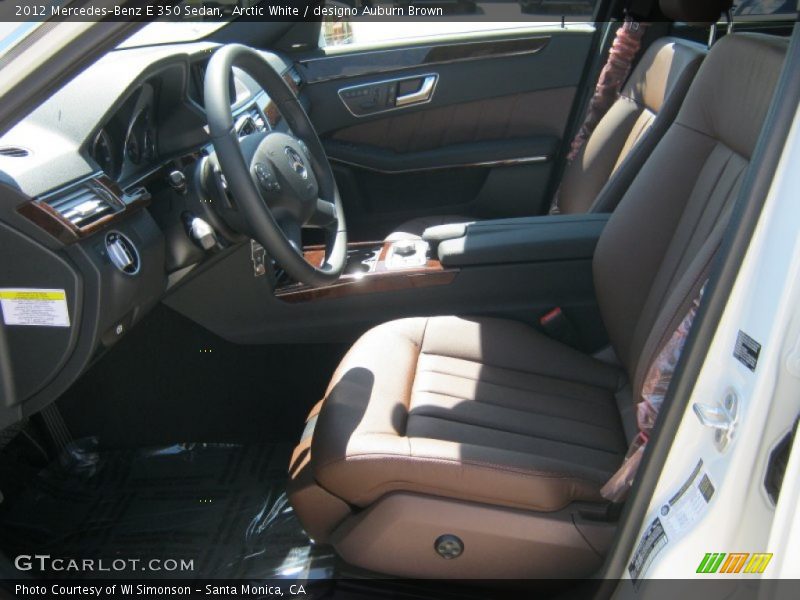  2012 E 350 Sedan designo Auburn Brown Interior