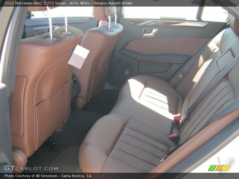  2012 E 350 Sedan designo Auburn Brown Interior