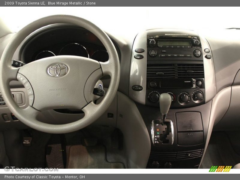 Blue Mirage Metallic / Stone 2009 Toyota Sienna LE