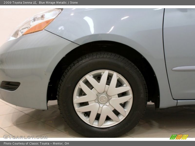 Blue Mirage Metallic / Stone 2009 Toyota Sienna LE