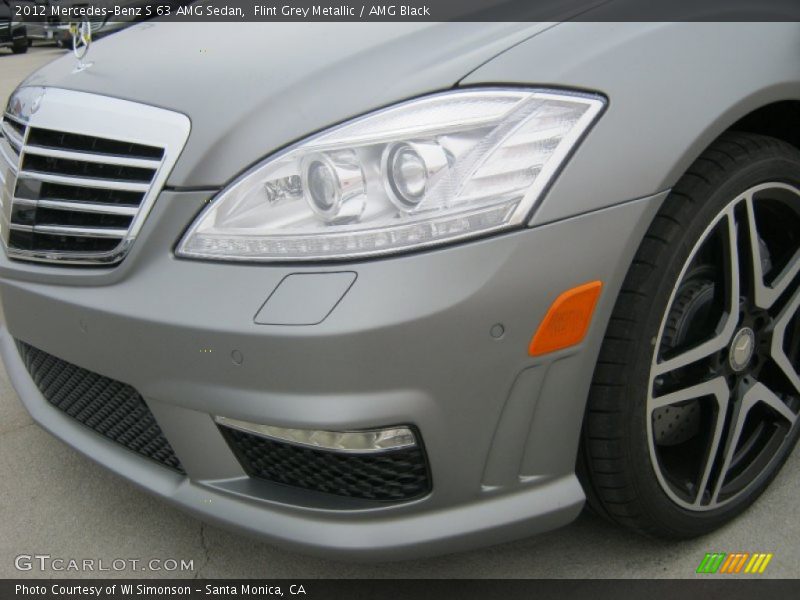 Flint Grey Metallic / AMG Black 2012 Mercedes-Benz S 63 AMG Sedan