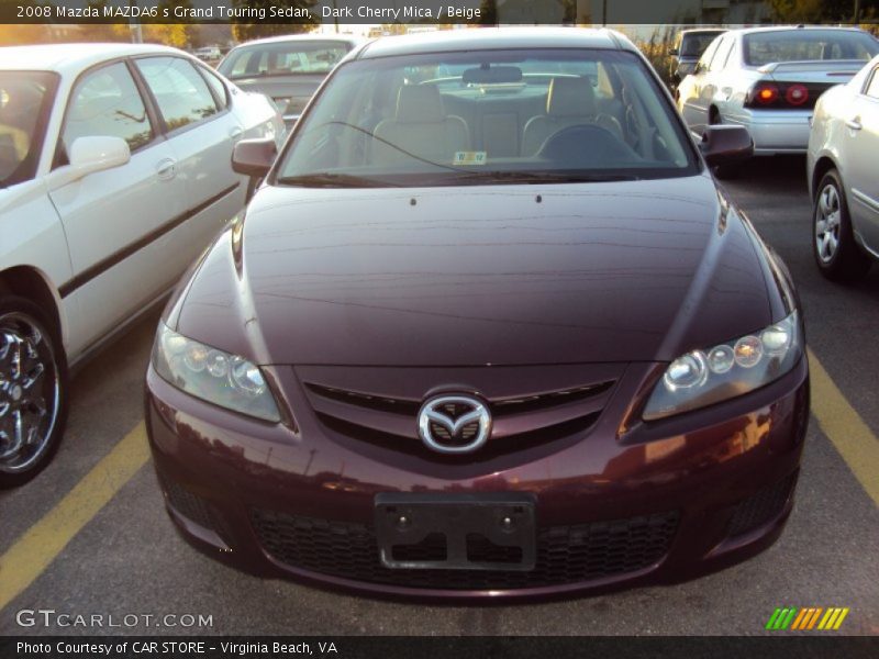 Dark Cherry Mica / Beige 2008 Mazda MAZDA6 s Grand Touring Sedan