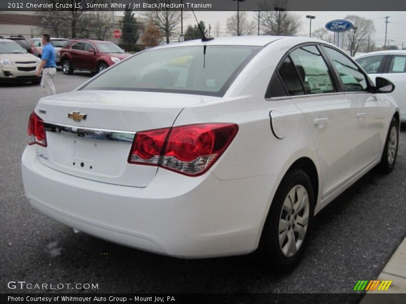 Summit White / Jet Black/Medium Titanium 2012 Chevrolet Cruze LS