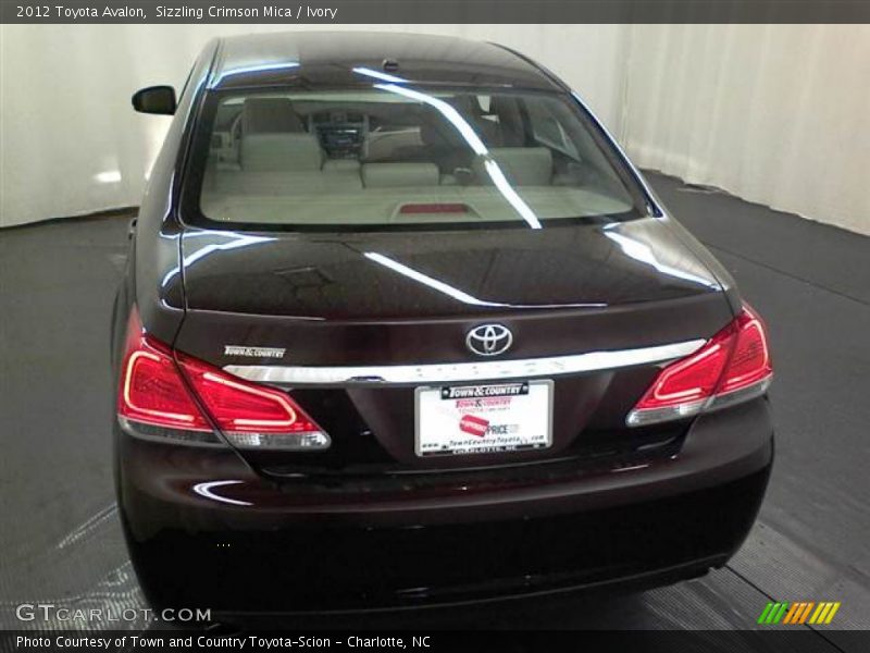 Sizzling Crimson Mica / Ivory 2012 Toyota Avalon