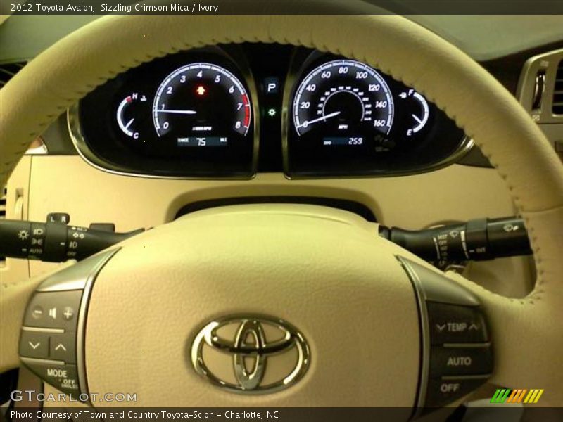 Sizzling Crimson Mica / Ivory 2012 Toyota Avalon