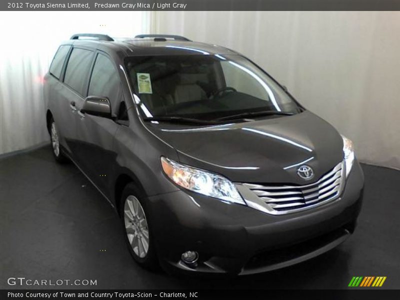 Predawn Gray Mica / Light Gray 2012 Toyota Sienna Limited