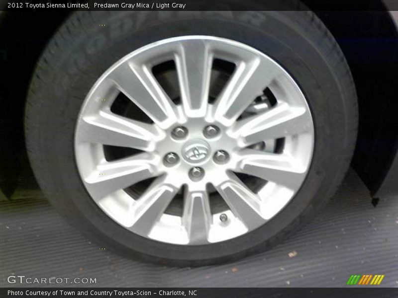 Predawn Gray Mica / Light Gray 2012 Toyota Sienna Limited