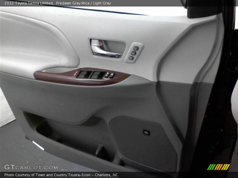 Predawn Gray Mica / Light Gray 2012 Toyota Sienna Limited