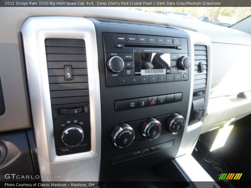 Deep Cherry Red Crystal Pearl / Dark Slate Gray/Medium Graystone 2012 Dodge Ram 1500 Big Horn Quad Cab 4x4