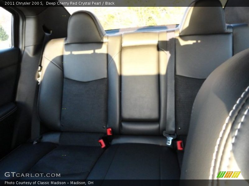 Deep Cherry Red Crystal Pearl / Black 2011 Chrysler 200 S