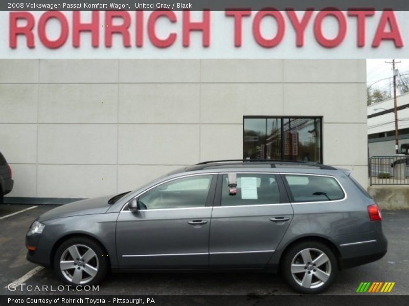 United Gray / Black 2008 Volkswagen Passat Komfort Wagon