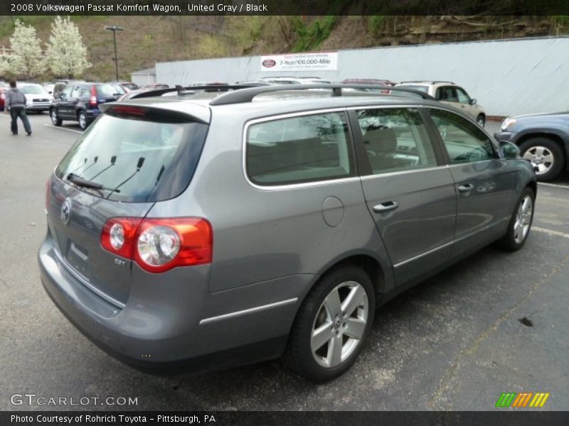 United Gray / Black 2008 Volkswagen Passat Komfort Wagon