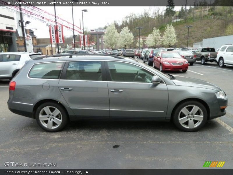 United Gray / Black 2008 Volkswagen Passat Komfort Wagon