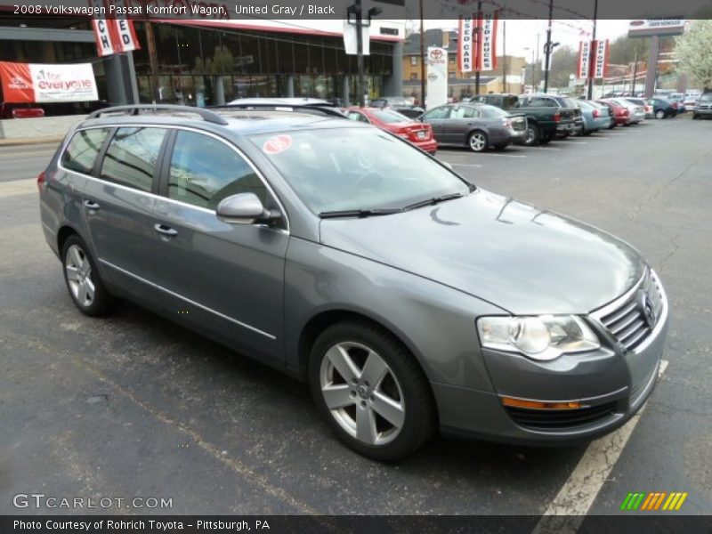 United Gray / Black 2008 Volkswagen Passat Komfort Wagon