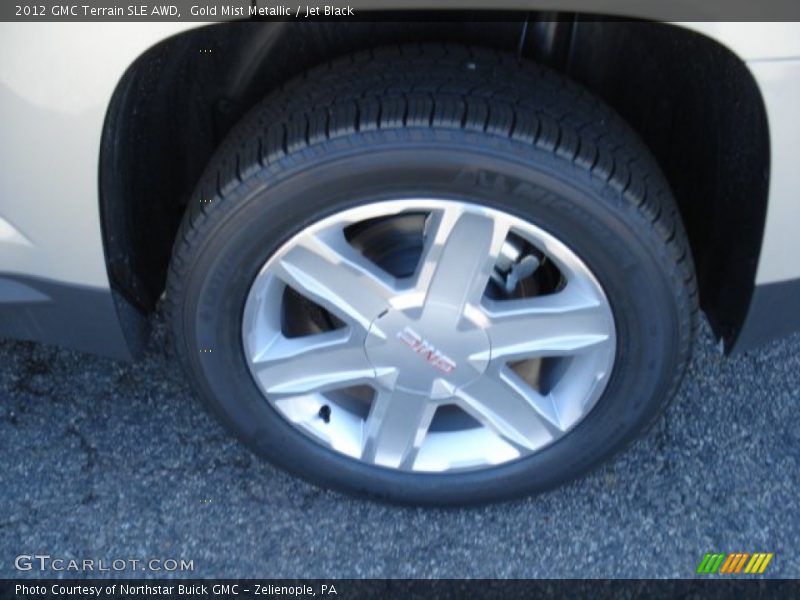 Gold Mist Metallic / Jet Black 2012 GMC Terrain SLE AWD