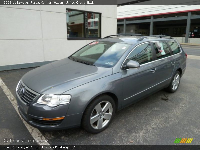 United Gray / Black 2008 Volkswagen Passat Komfort Wagon