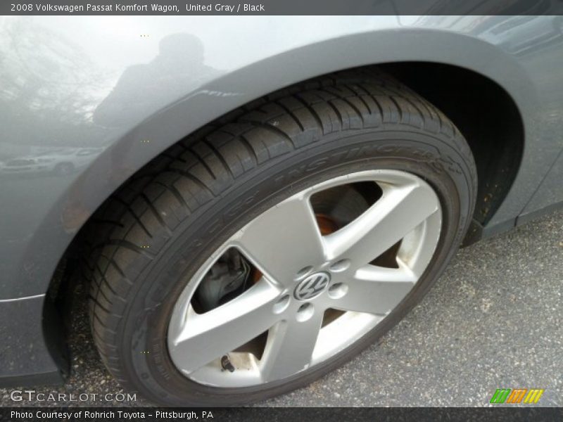 United Gray / Black 2008 Volkswagen Passat Komfort Wagon
