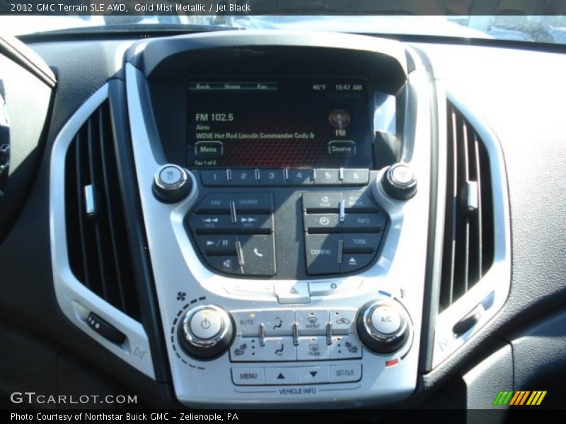 Gold Mist Metallic / Jet Black 2012 GMC Terrain SLE AWD