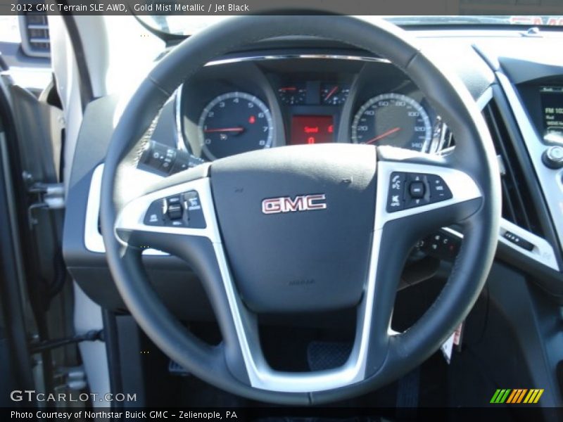 Gold Mist Metallic / Jet Black 2012 GMC Terrain SLE AWD