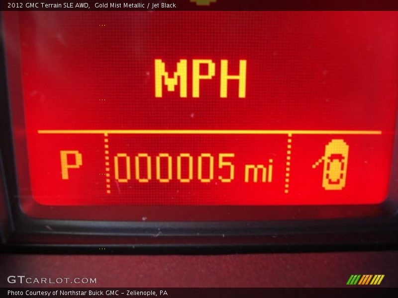 Gold Mist Metallic / Jet Black 2012 GMC Terrain SLE AWD