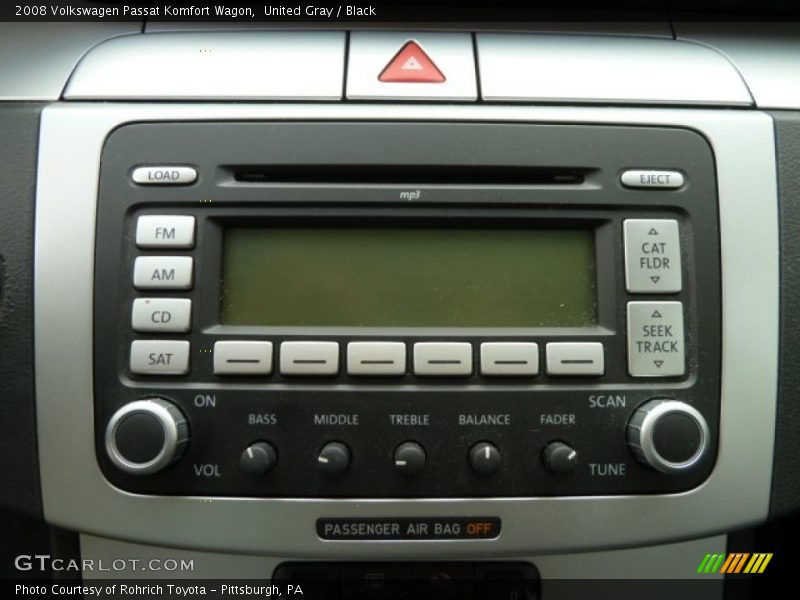 United Gray / Black 2008 Volkswagen Passat Komfort Wagon