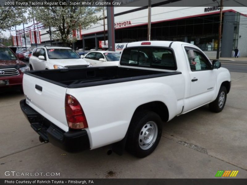 Super White / Graphite Gray 2008 Toyota Tacoma Regular Cab