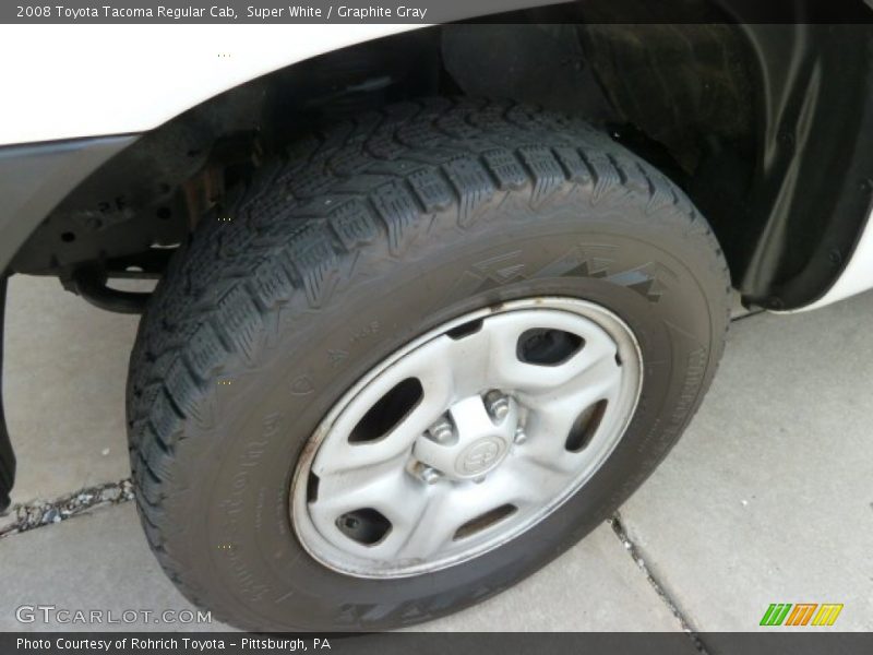 Super White / Graphite Gray 2008 Toyota Tacoma Regular Cab