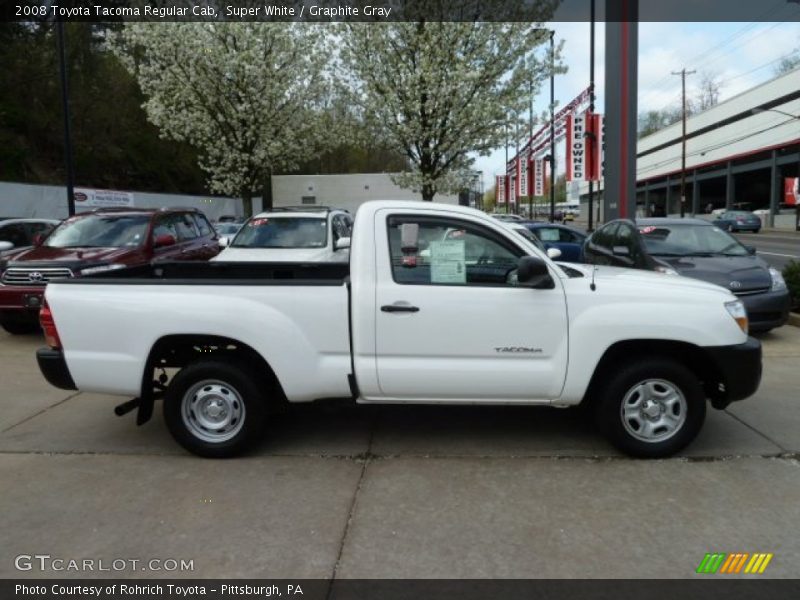 Super White / Graphite Gray 2008 Toyota Tacoma Regular Cab