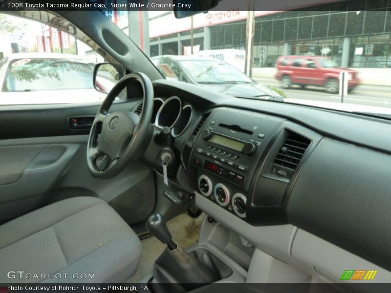 Super White / Graphite Gray 2008 Toyota Tacoma Regular Cab