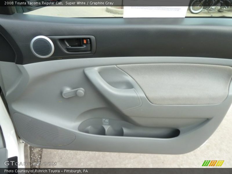 Super White / Graphite Gray 2008 Toyota Tacoma Regular Cab