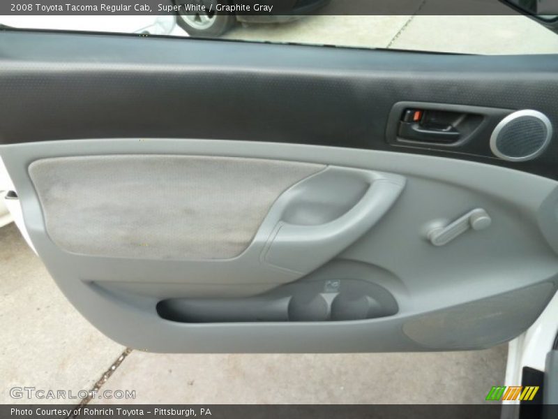 Super White / Graphite Gray 2008 Toyota Tacoma Regular Cab