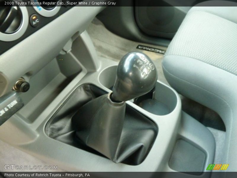 Super White / Graphite Gray 2008 Toyota Tacoma Regular Cab